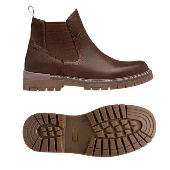 JOUSEN NWT Chelsea Boots Brown Bonded Leather Pull On Ankle Casual Men Size 10 main image 7